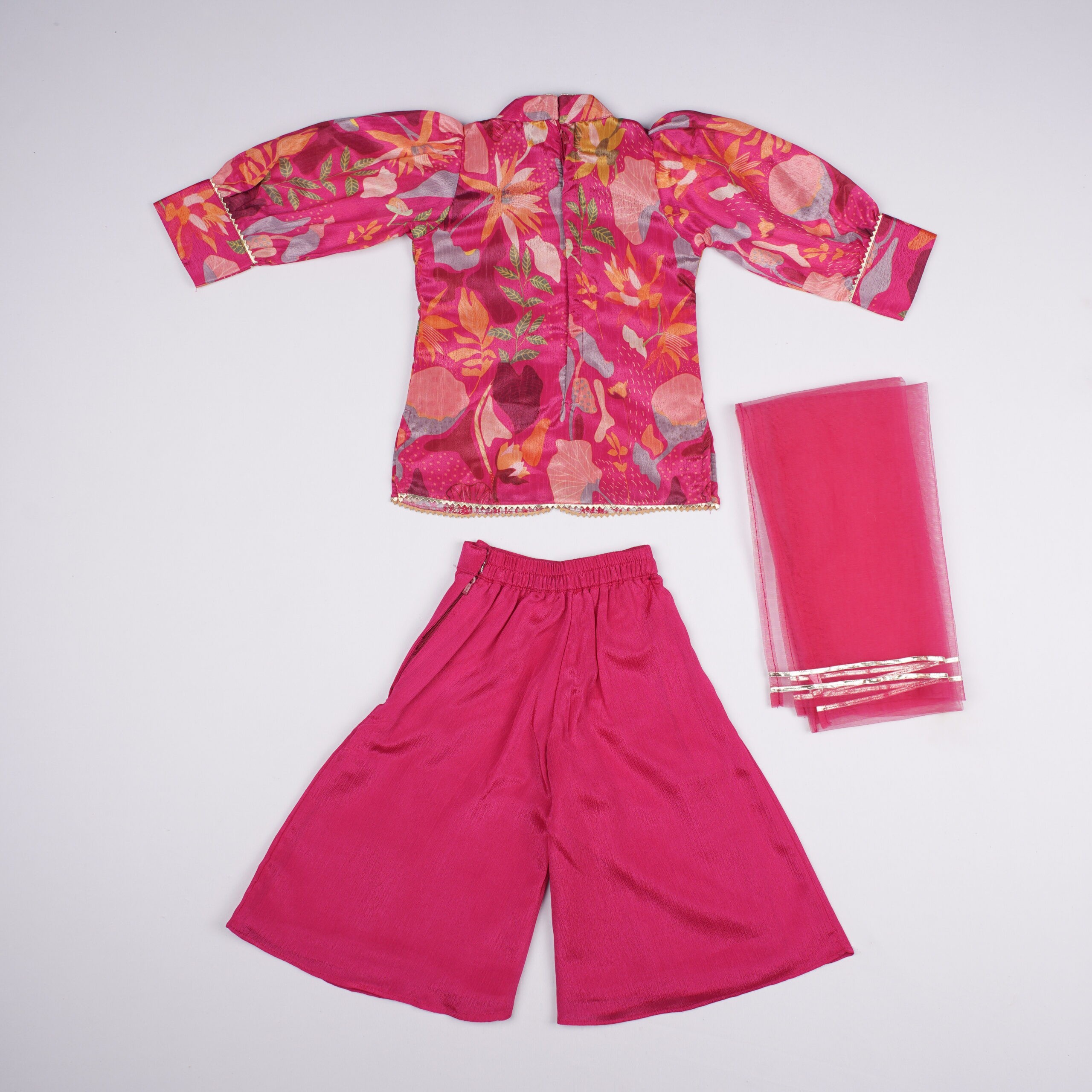 Sparkel Rani Sparkle Embroidered Palazzo Set for Girls