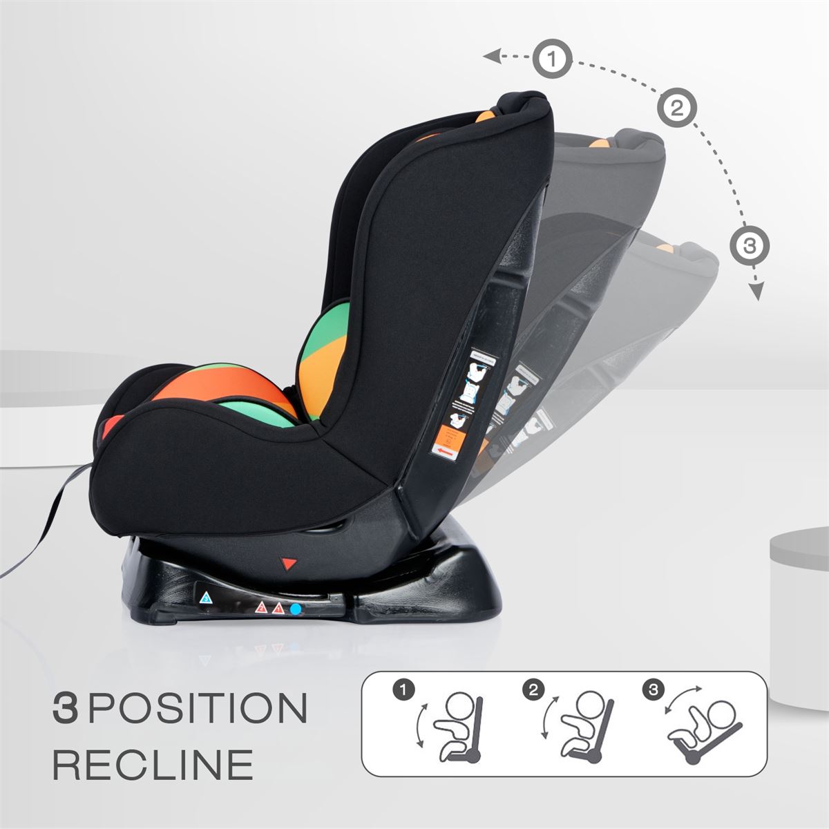 R For Rabbit Jack N Jill Car Seat - Colourful