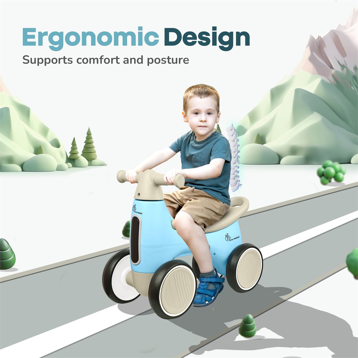 R For Rabbit - Speedster Glider - Rideon Car