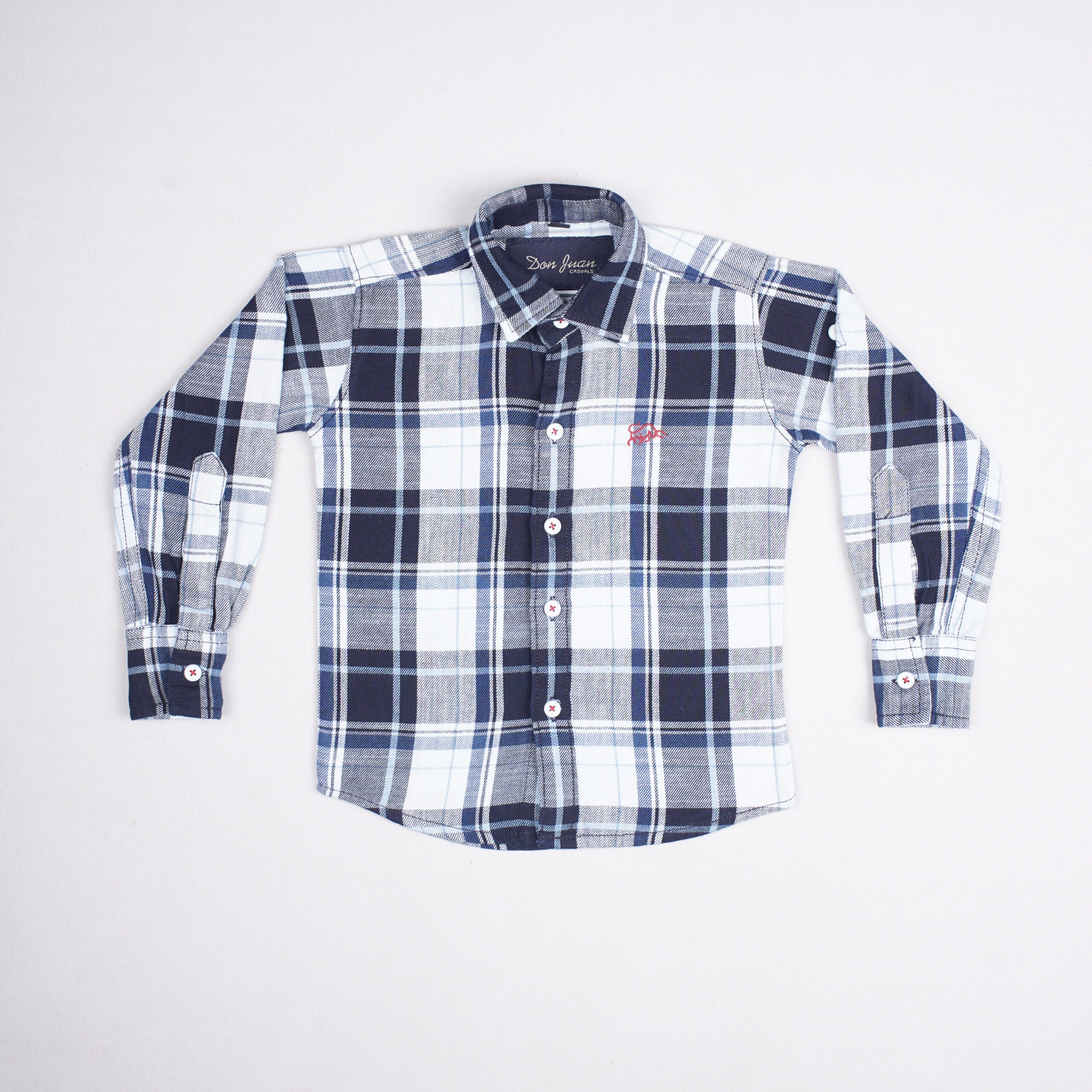 Donjauns casual Blue white shirt