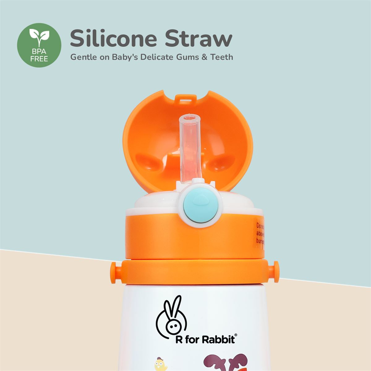 R for Rabbit - Steebo Safari - Sippy Water Bottle