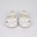 Ketimport Baby Girl Ribbed Bow Bellies – Pristine White